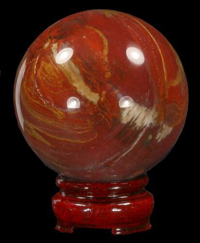 Colorful Petrified Wood Sphere #41944